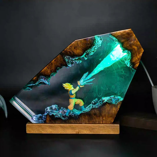 Kamehameha Resin Lamp